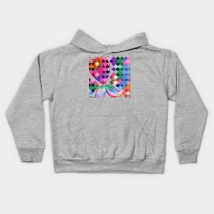 Colorful Mermaid Tail Kids Hoodie